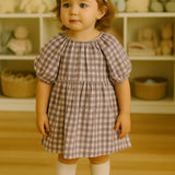 Baby Bella Dress - Lilac Gingham