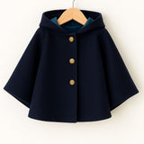 Wool Cape - Navy