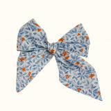 Kayla Bow Cotton - Blue Floral