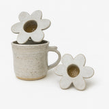 Handmade Pottery Tea Strainer – Flower Top