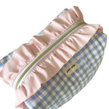 Wren Gingham Ruffle Carry-All