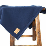 Merino Baby Blanket - Navy