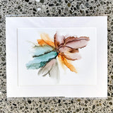 Original Alcohol Ink Artwork - Wild flowers 6
