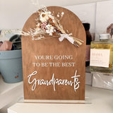 Youre going to be the best grandparents annoucement arch