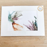 Original Alcohol Ink Artwork - Winter Frost