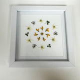 Little Yellow Wreath Framed Artwork 15cm x 15cm