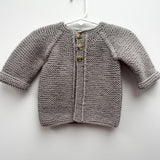 100% Wool Fawn Jacket A6 - 3-6M