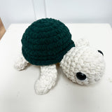 Handmade Crochet Turtle - Dark Green
