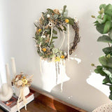 Floral Wreath - Pink/Natural
