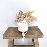 Petite Dried Flower Pot- Blush Pink