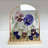 Large Arch Dried Floral Frame - Lilac Wild Fields