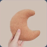 Ribbed Moon Cushion | Caramel
