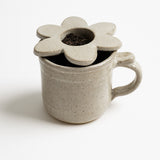 Handmade Pottery Tea Strainer – Flower Top
