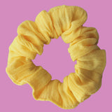 Sunshine Yellow Cheesecloth Toddler Scrunchie