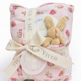 Children's Botanical Wheat Bag with Bedtime Buddy - Strawberries
