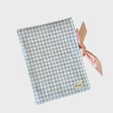 Wren Gingham Quilted Book Sleeve