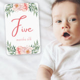 Baby Milestone Cards - Garden Blooms