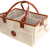 Luxe Baby Nappy Caddy - Cream