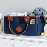 Luxe Baby Nappy Caddy - Navy
