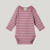 Merino Bodysuit - Blossom Stripe