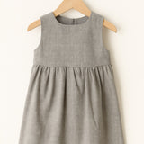 Clover Pinafore - Grey Wool