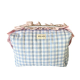 Wren Gingham Ruffle Carry-All