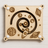 Wooden Sensory Magnet - Space