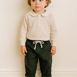 Boston Linen Pants - Dark Green
