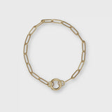 18k GP Carabiner Bracelet