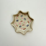 Cherries/Flowers Trinket Frill Dish