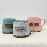 Handmade Pottery Mug – Gold Lustre Faithful
