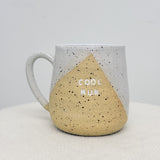 Handmade Round Pottery Mug - Cool Mum
