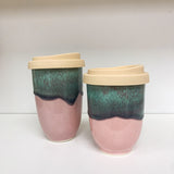 Handmade Keep Cups -Pink Flamingo
