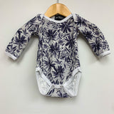 Bodysuit Long Sleeve - Indigo Floral