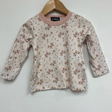 Long Sleeve Top - Blush Pink Flowers