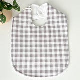 Grey Sqaure Dribble Bib