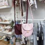 Corduroy Bag with Strap - Blush Pink