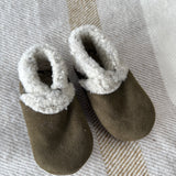 Lambskin Booties - Sage