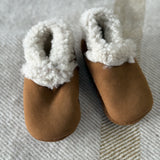 Lambskin Booties - Tan