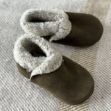 Lambskin Booties - Sage
