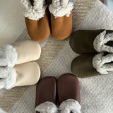 Lambskin Booties - Tan
