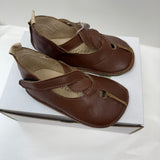 Brown Leather Twist Sandal