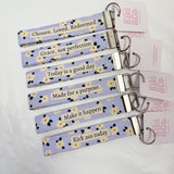 Keychain - Blue Daisy