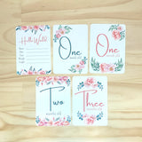 Baby Milestone Cards - Garden Blooms