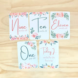 Baby Milestone Cards - Garden Blooms