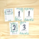 Baby Milestone Cards - Eucalyptus
