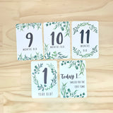 Baby Milestone Cards - Eucalyptus