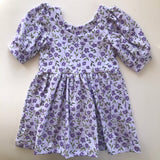 Matilda Dress - Purple Ditsy