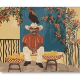 Man and a Chicken 40x50