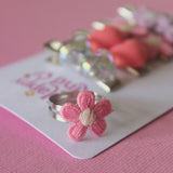 Blush Daisy Statement Ring